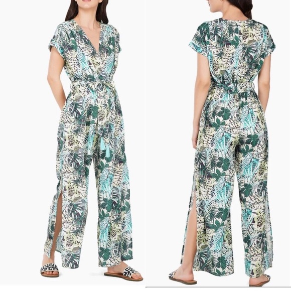 America & Beyond Hidden Cheetah Jumpsuit - Picture 1 of 10